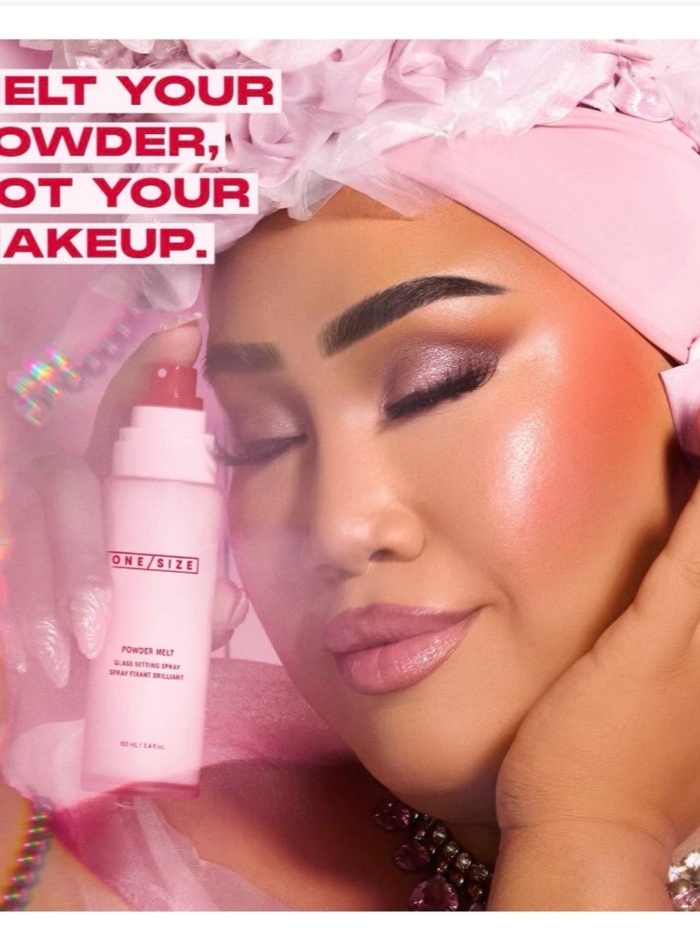 ONE/SIZE Powder Melt Glass Setting Spray - 100ml BRAND NEW - Picture 9 of 10